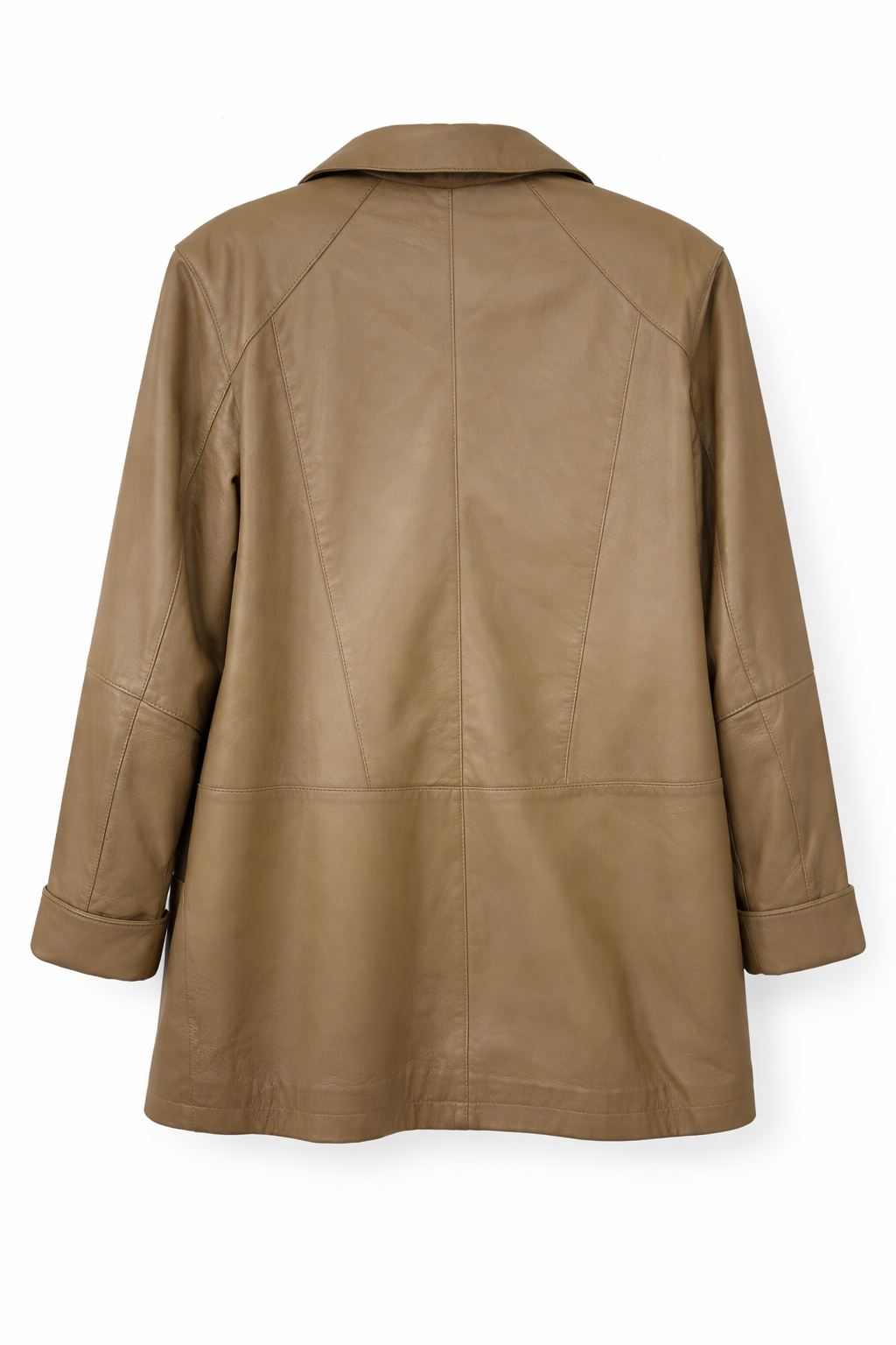 Embroidered leather jacket