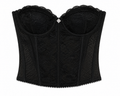 Black lace bustier