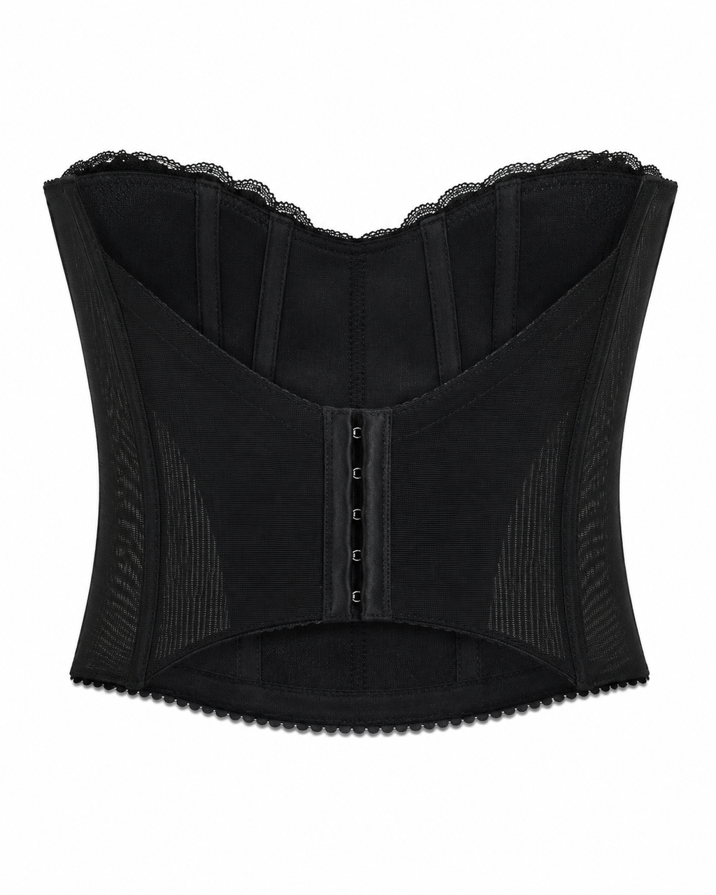 Black lace bustier