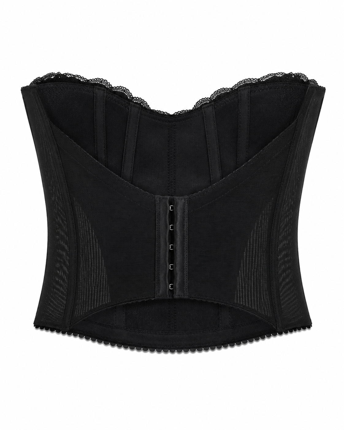 Black lace bustier