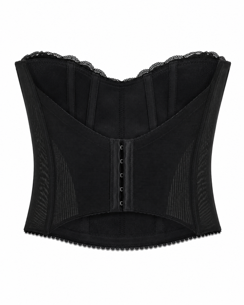 Black lace bustier