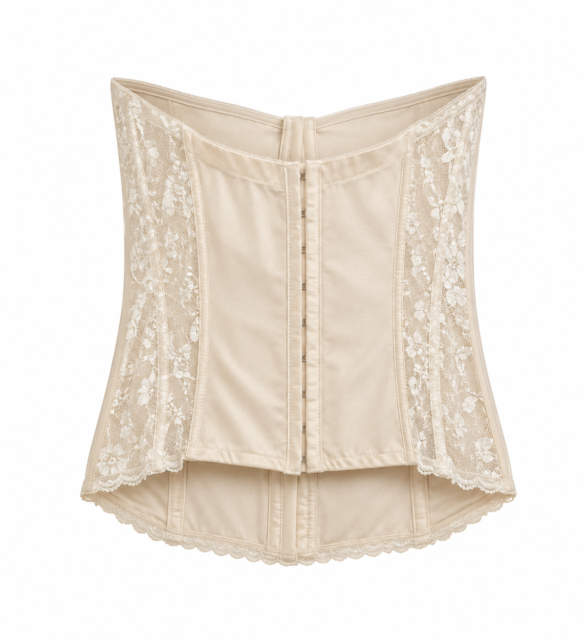 Vintage satin & lace corset