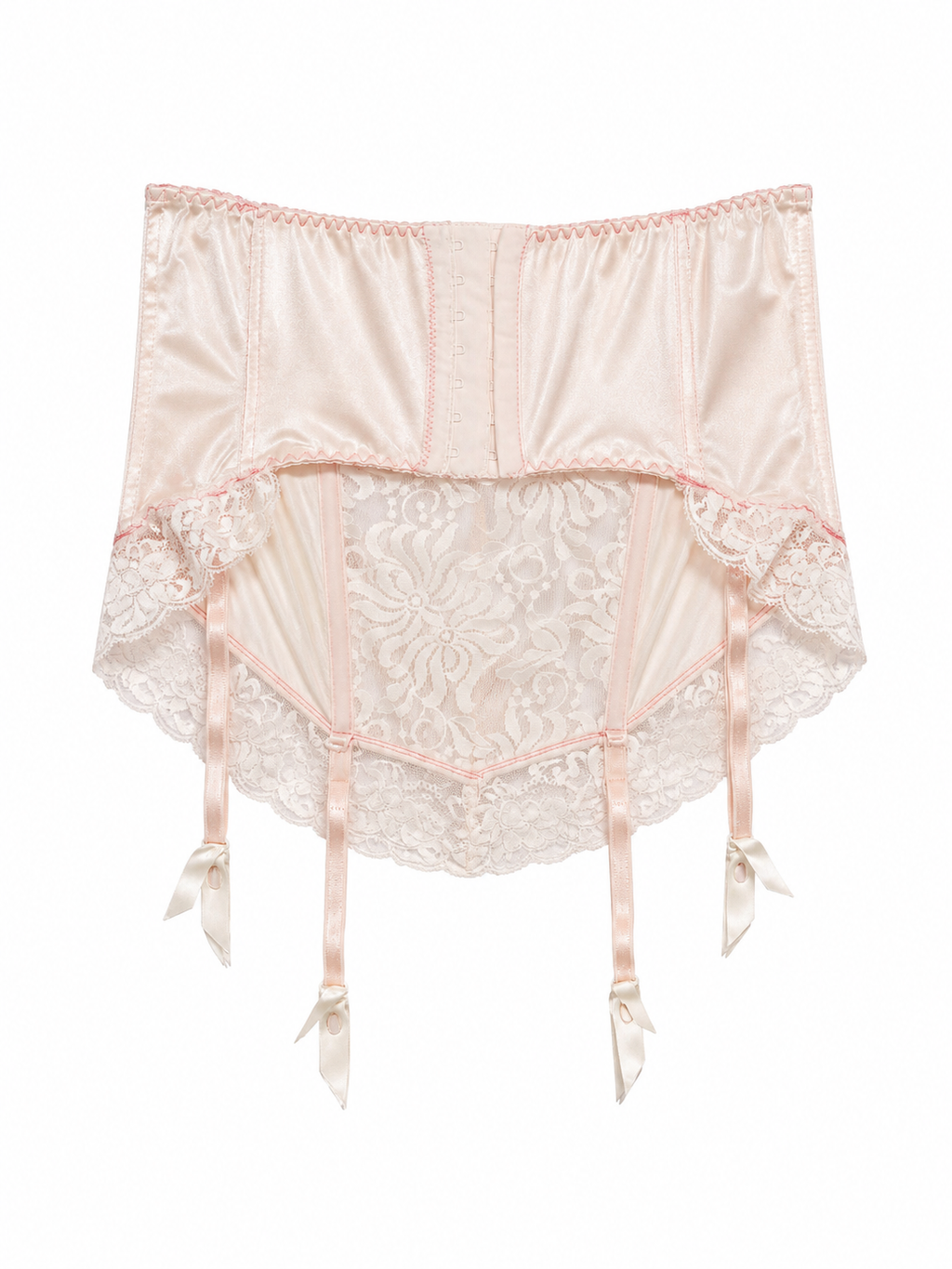 Peachy lace corset