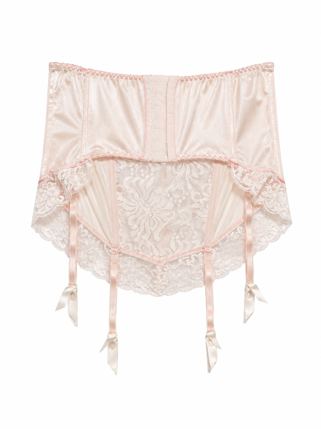 Peachy lace corset