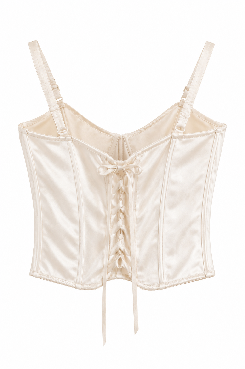 Vintage jacquard satin bustier