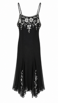 Vintage flower embellished dress