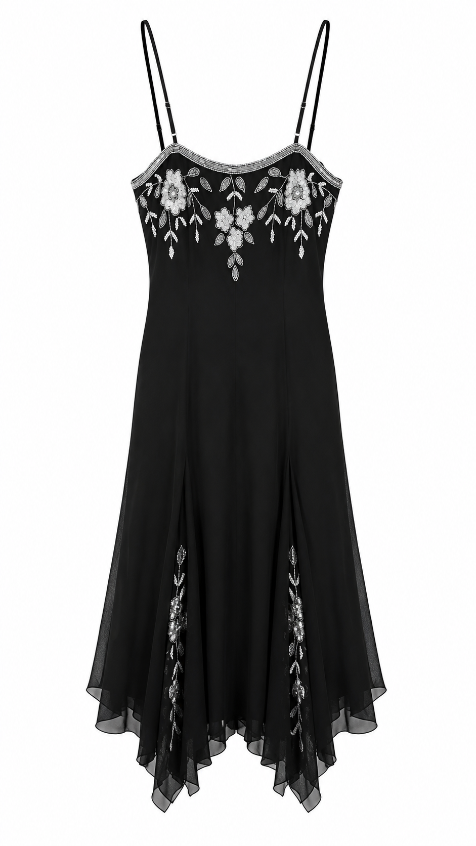 Vintage flower embellished dress