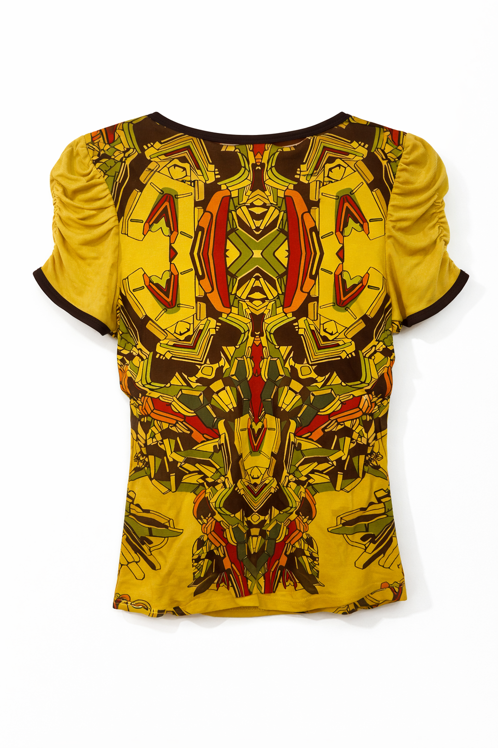 Graphic Y2K top with rhinestones