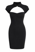 Quipao Backless corset elastic dress