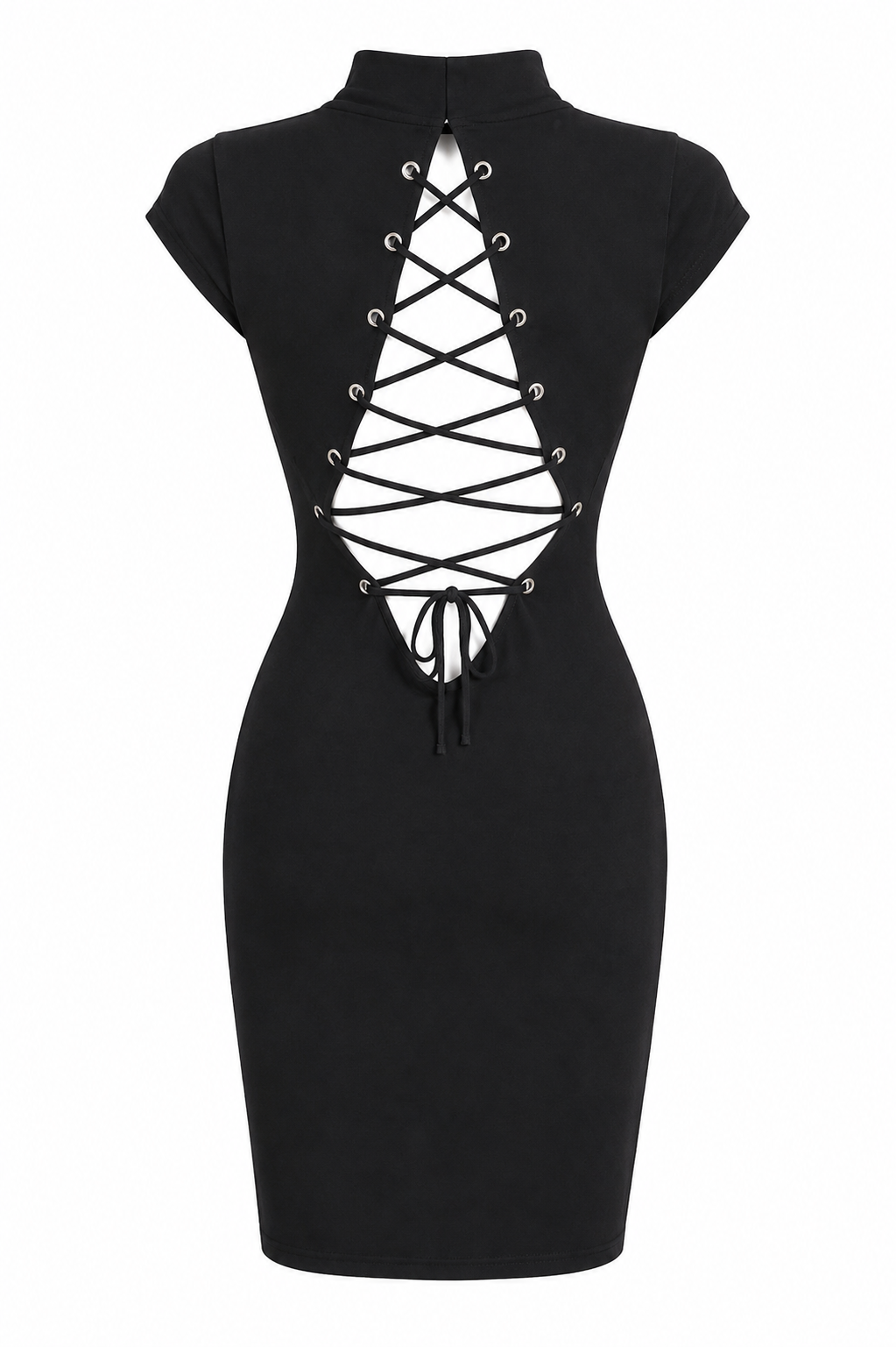 Quipao Backless corset elastic dress