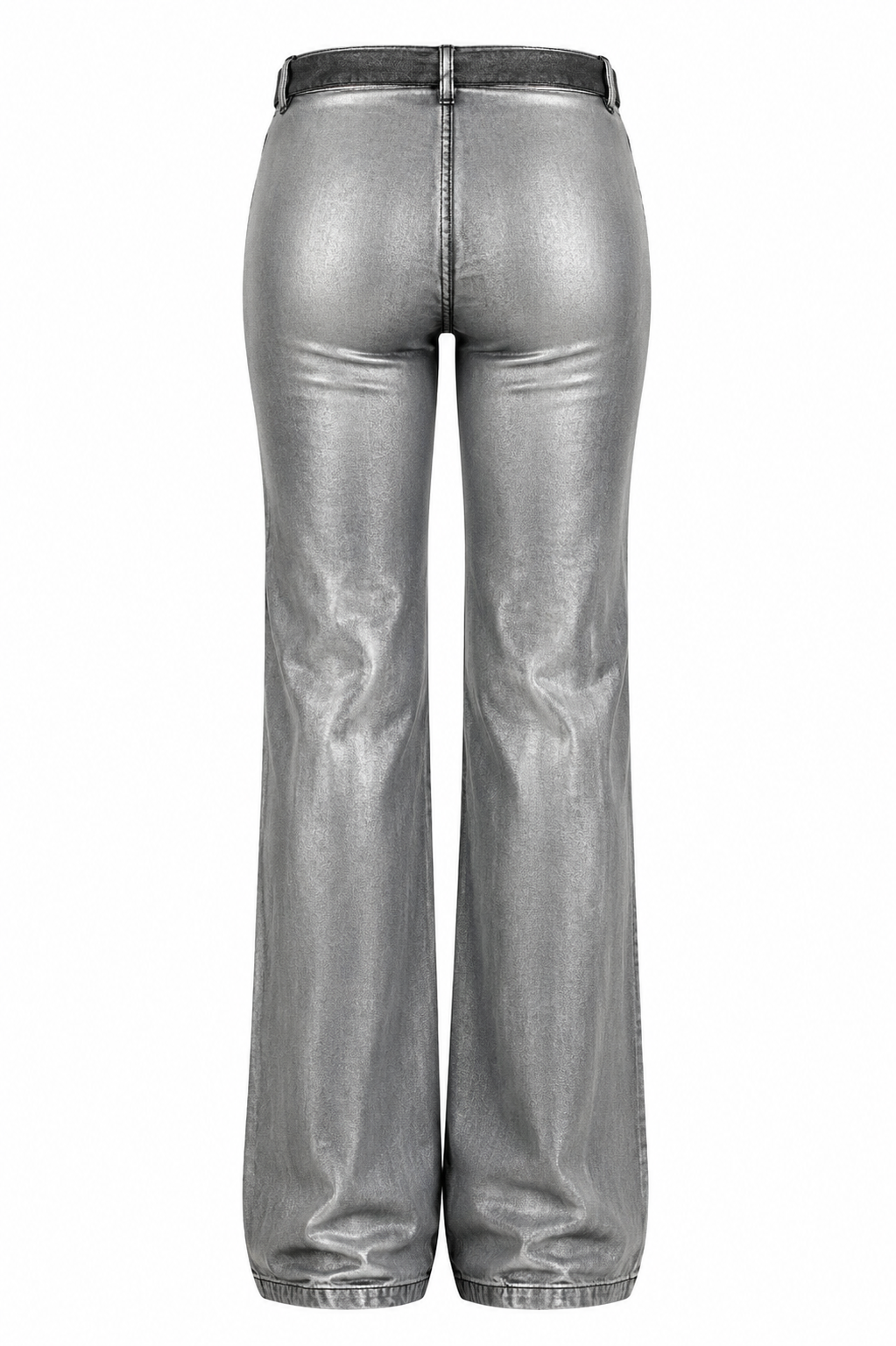 Deadstock metallic grey low rised jeans