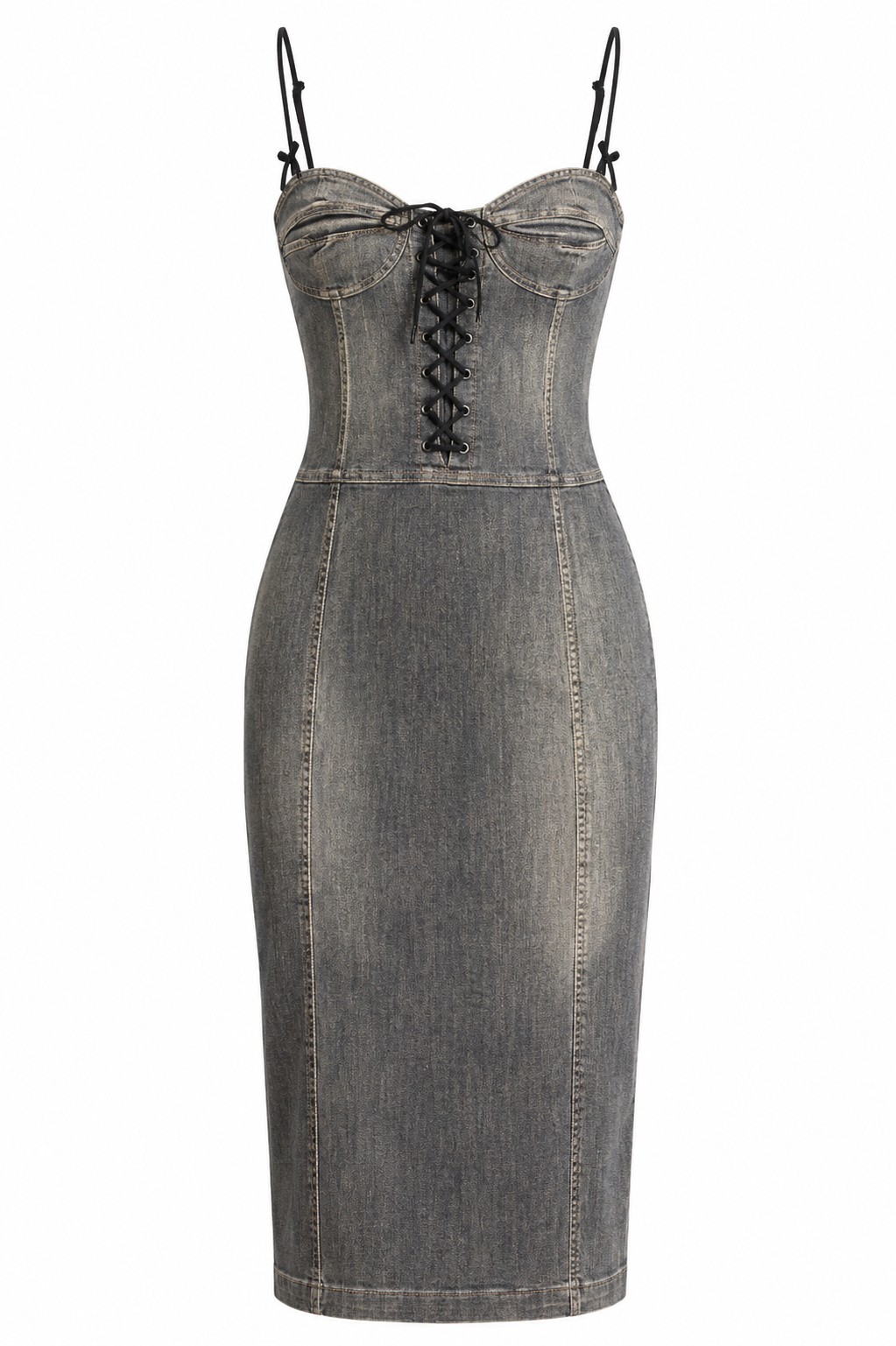 Corset denim dress