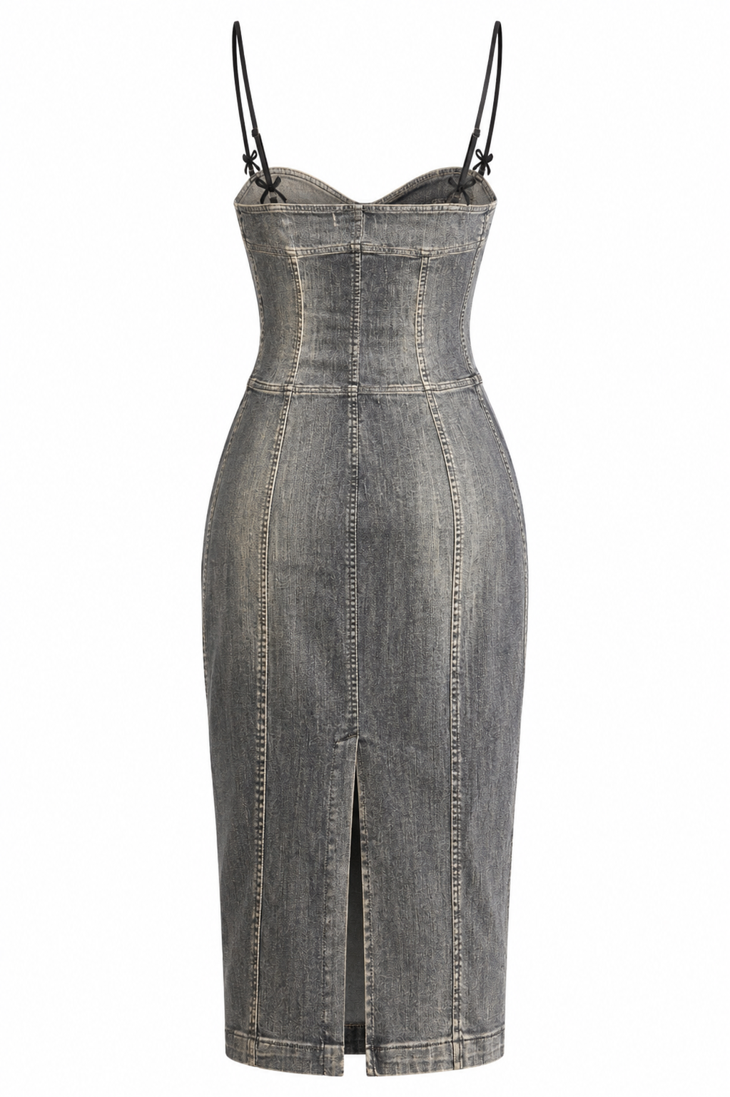 Corset denim dress