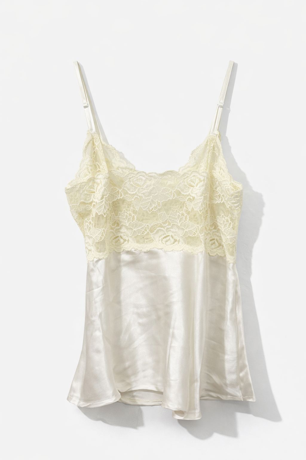 Satin & lace cami