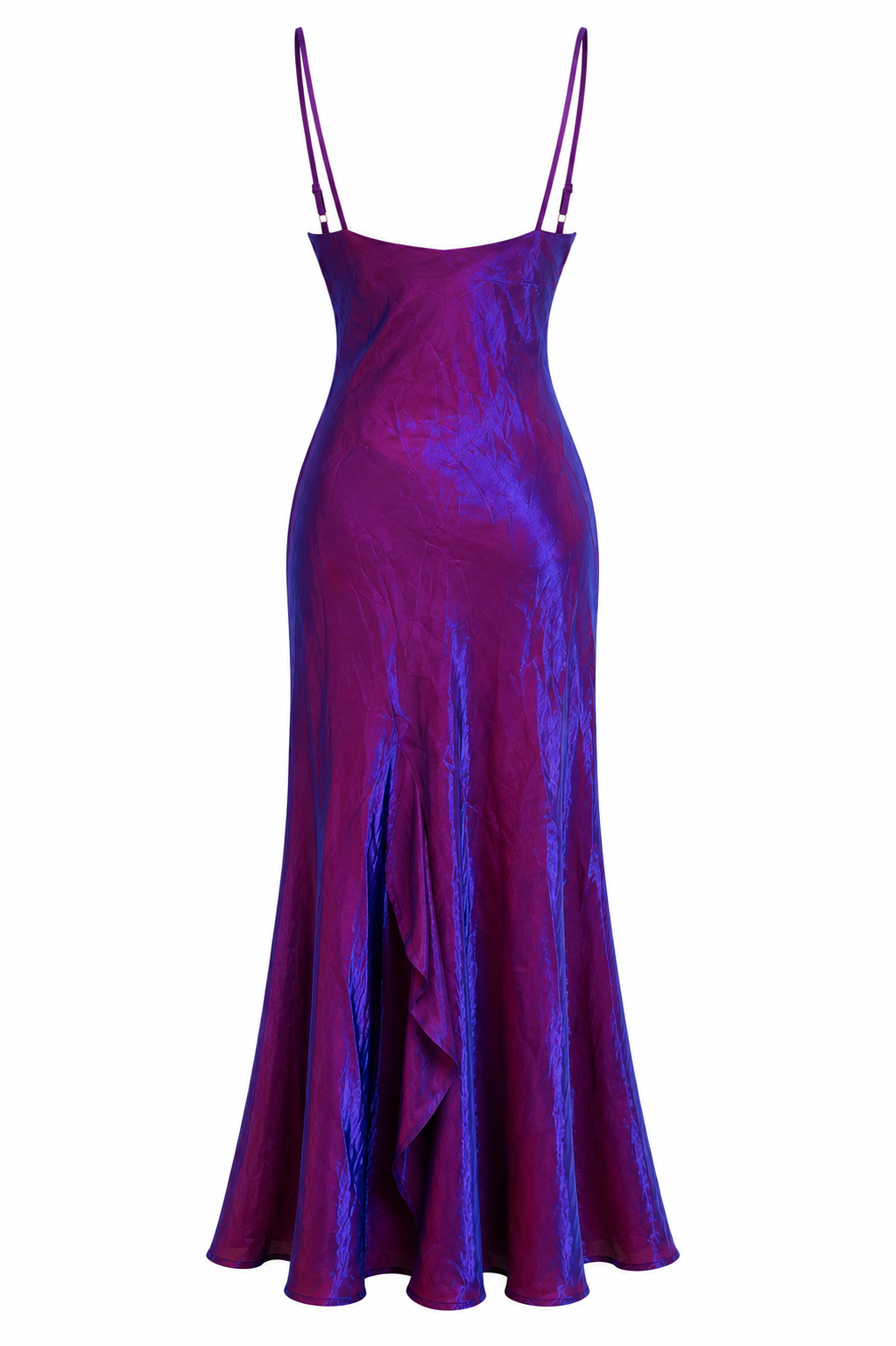 90s thin straps metallic dress