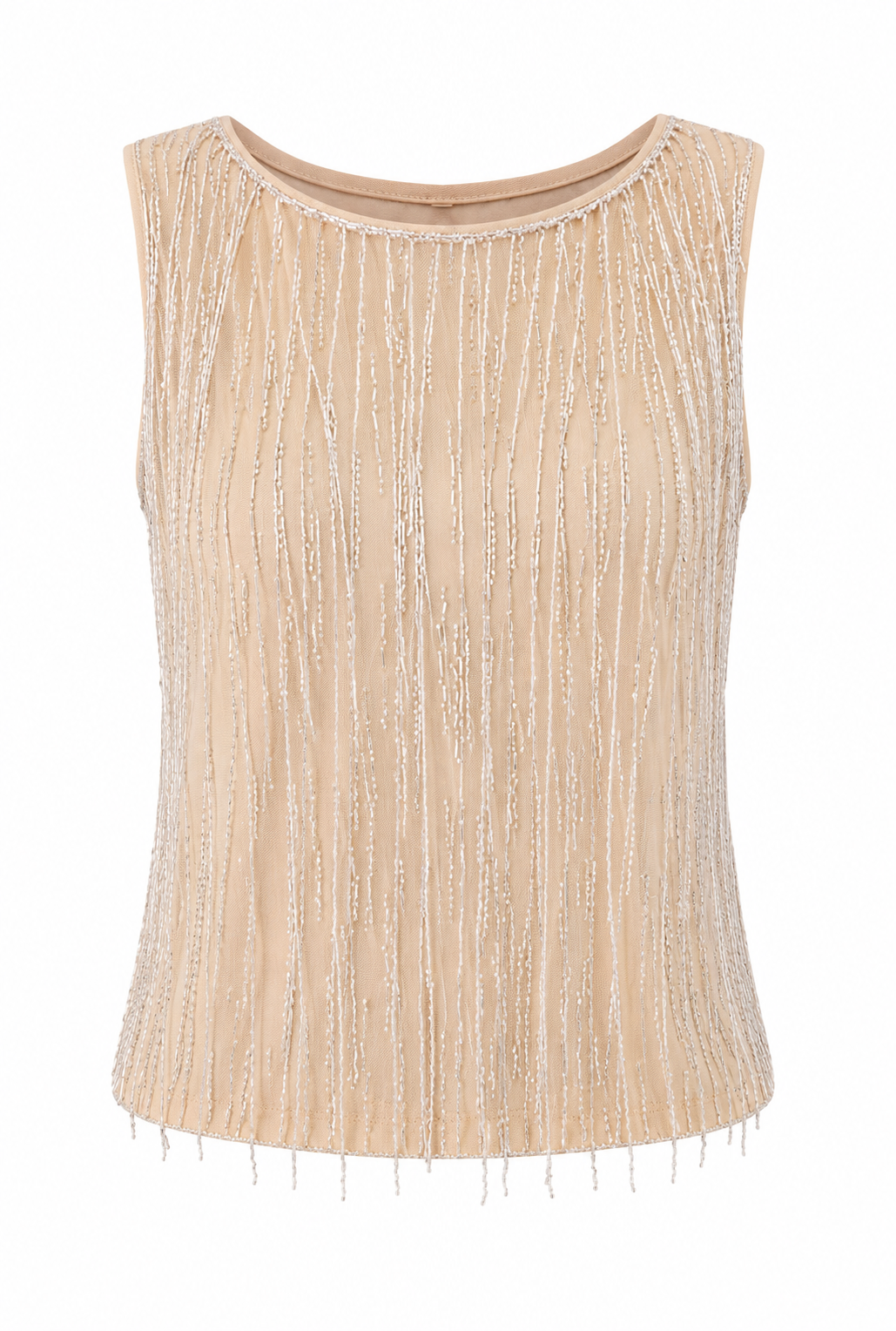 Deadstock 100% silk beaded two piece