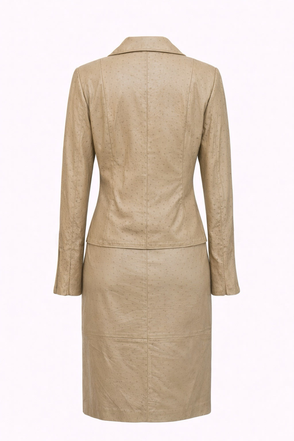 Real leather - ostrich two piece set