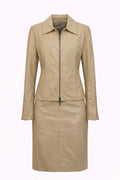 Real leather - ostrich two piece set