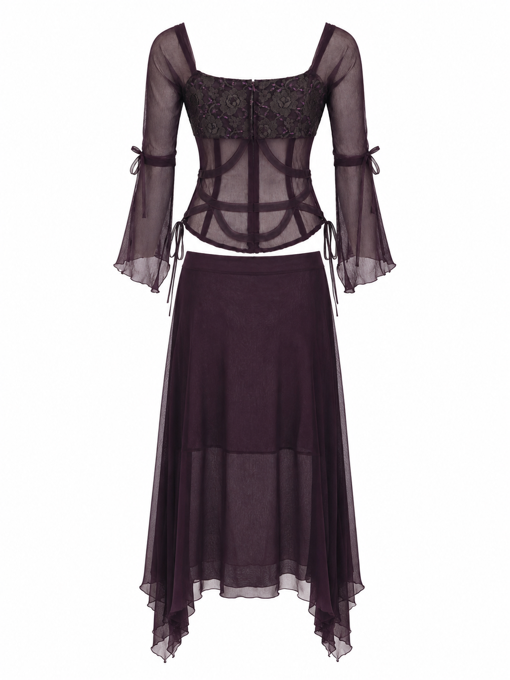 Deadstock 100% silk two piece set