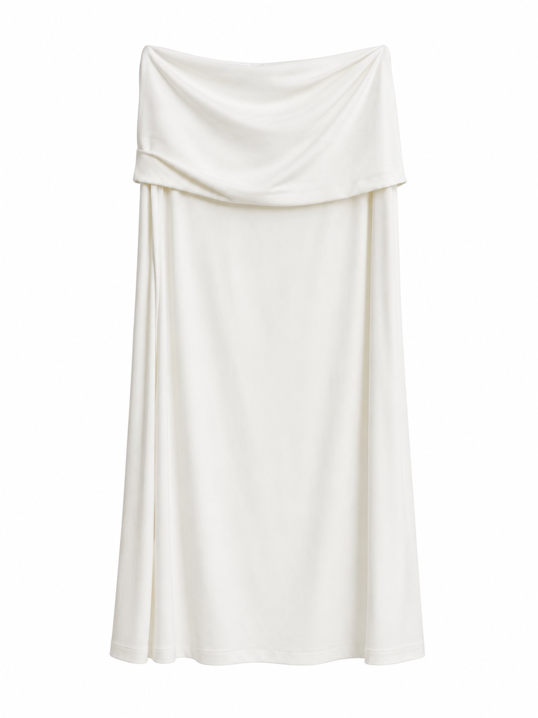 Elastic skirt with side slit