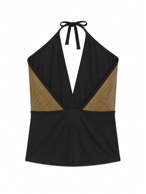 Backless Deadstock sequin top