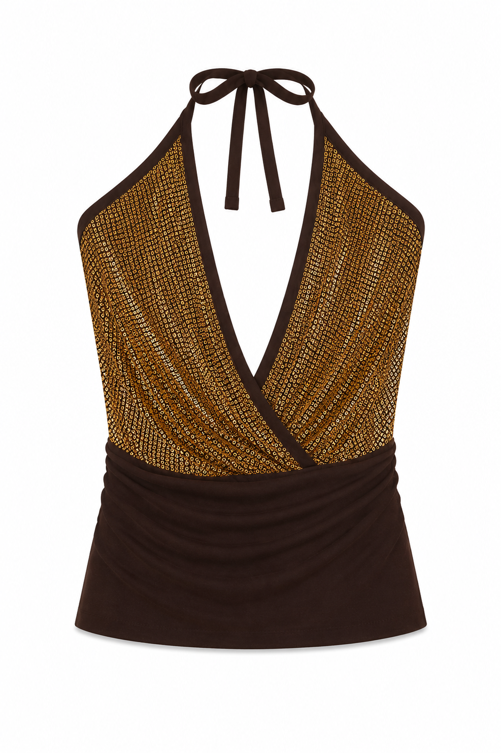 Deadstock sequin backless top