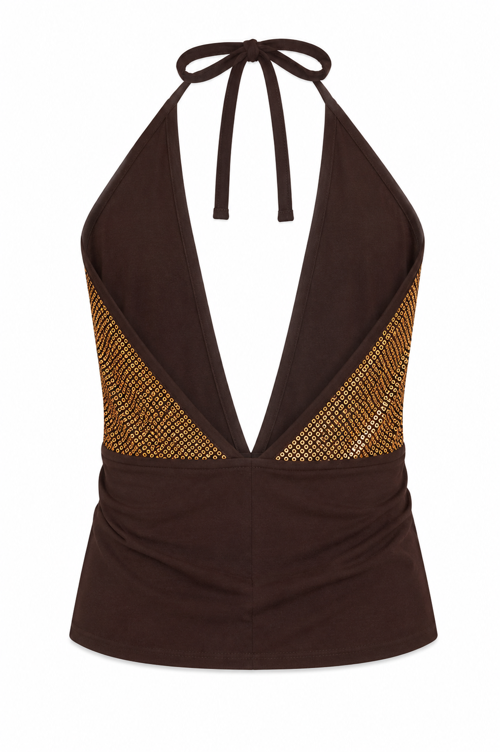 Deadstock sequin backless top
