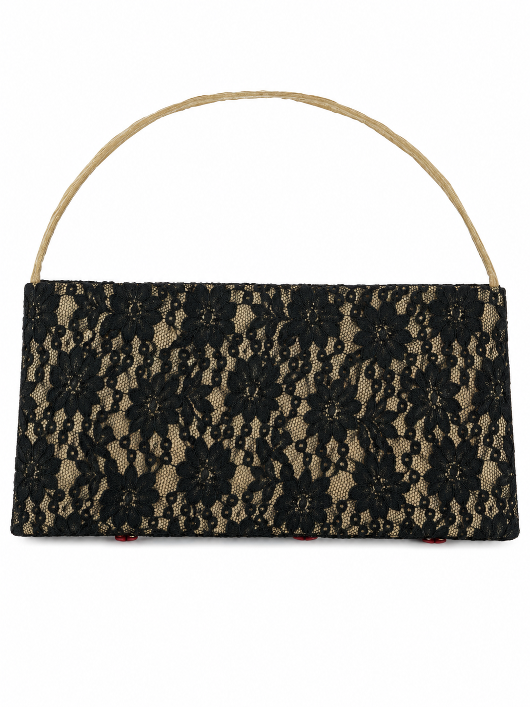 Deadstock lace & roses bag