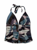 Deadstock halter neck corset top