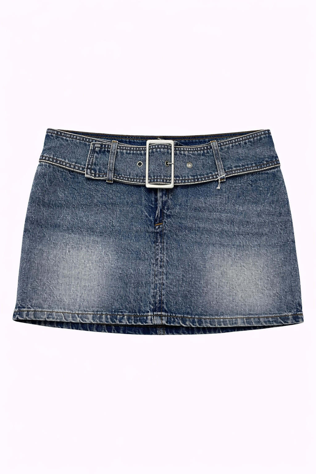 Mini denim skirt