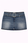 Mini denim skirt
