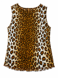 Leopard elastic top