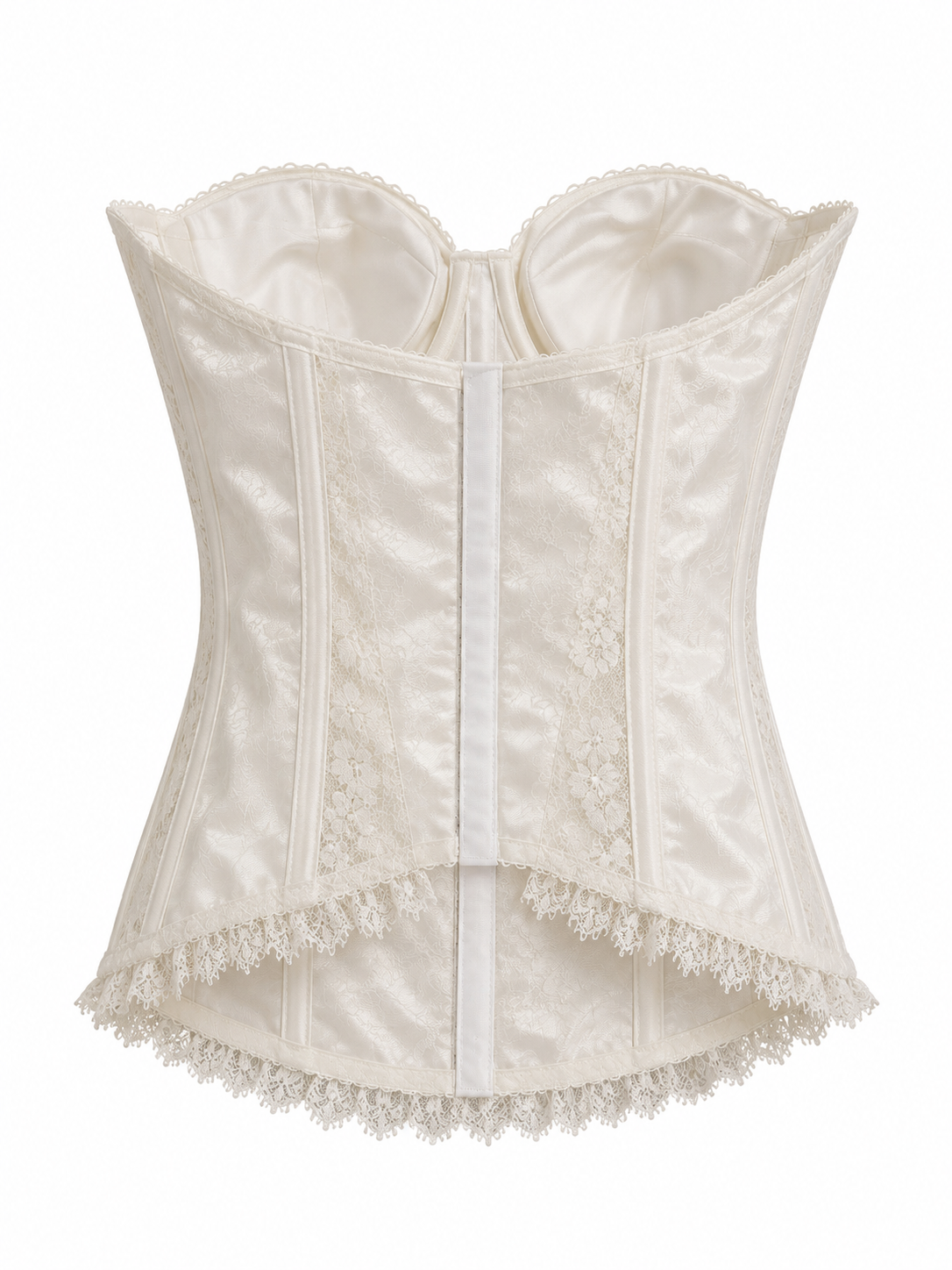 Satin & lace corset