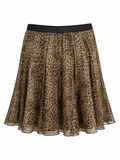 Midi leopard skirt