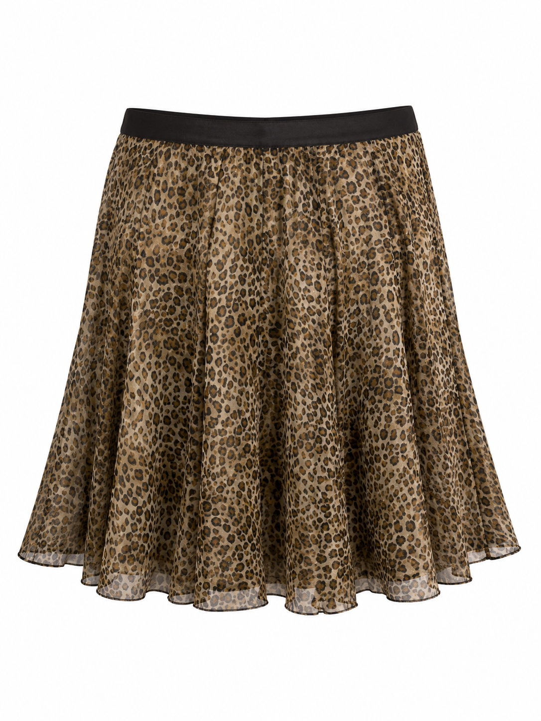 Midi leopard skirt