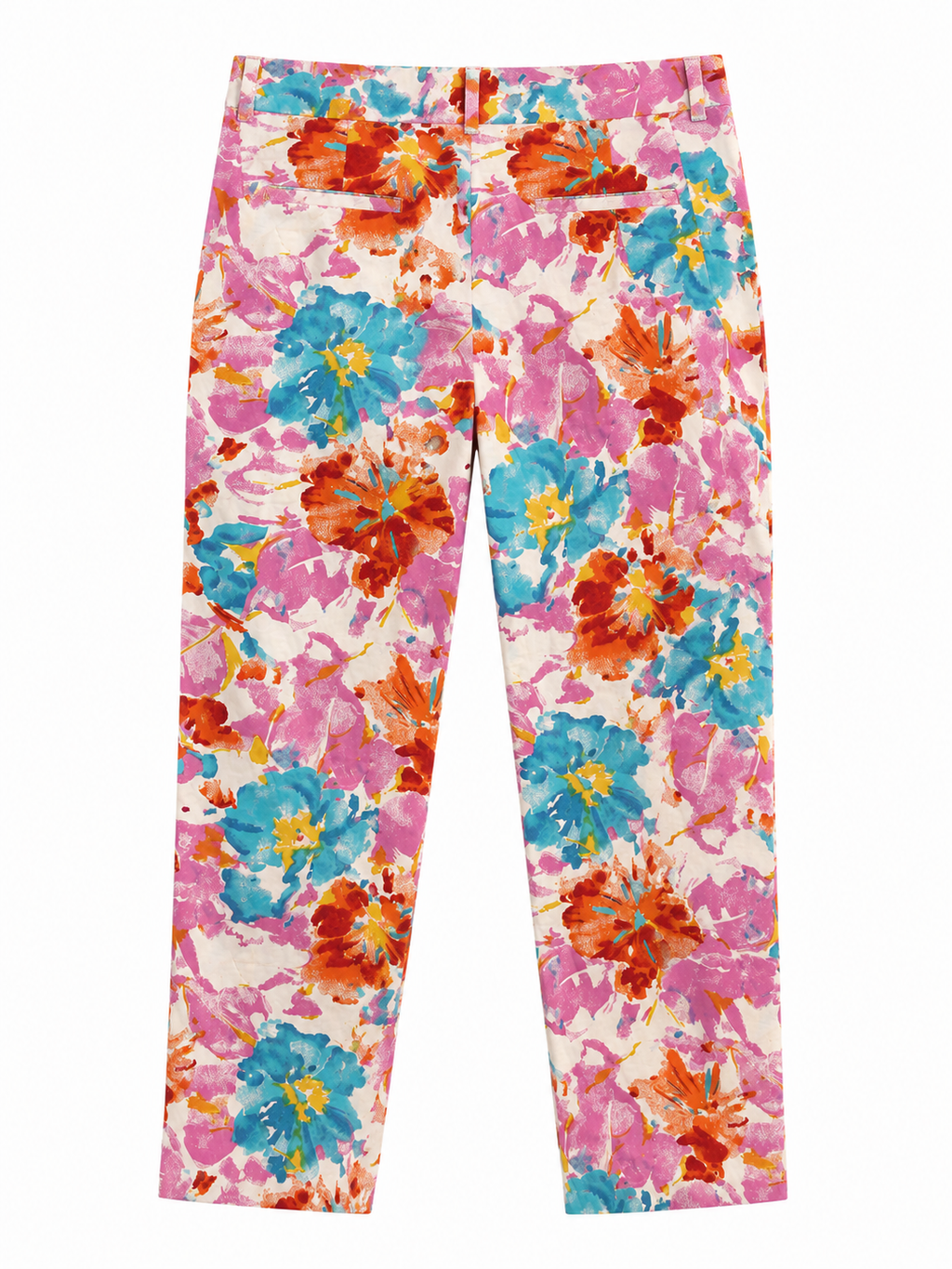 Vintage multi patterned capri pants