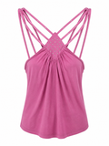 Y2K top with multiple straps and rhinestones