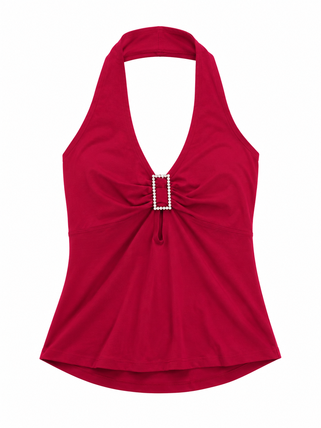 Elastic Y2K halter neck top