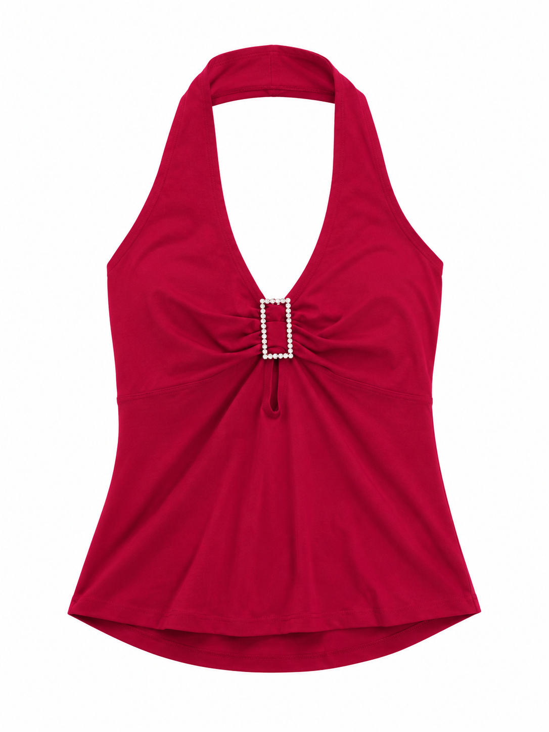 Elastic Y2K halter neck top