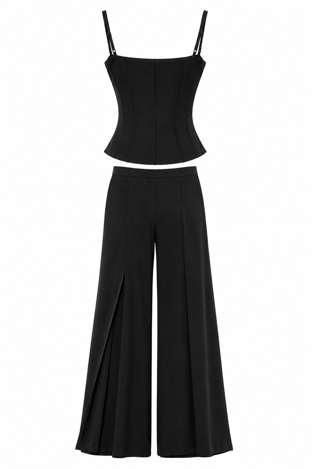 Deadstock black corset & pants set