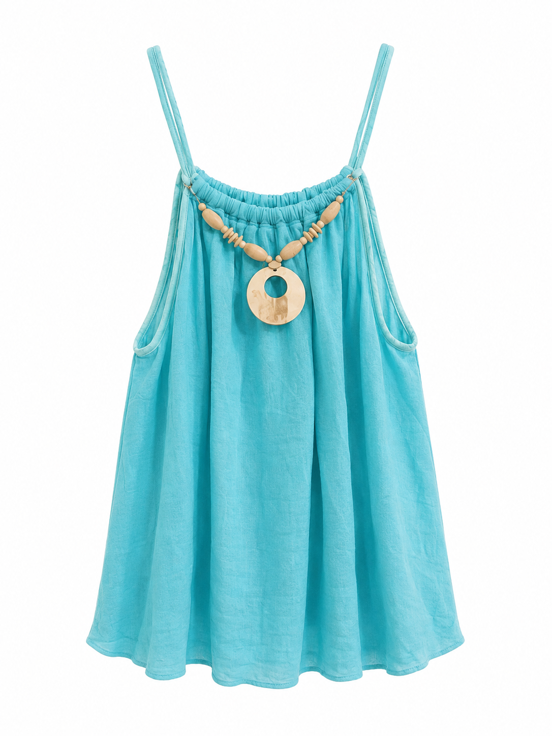 Summer top with wooden details