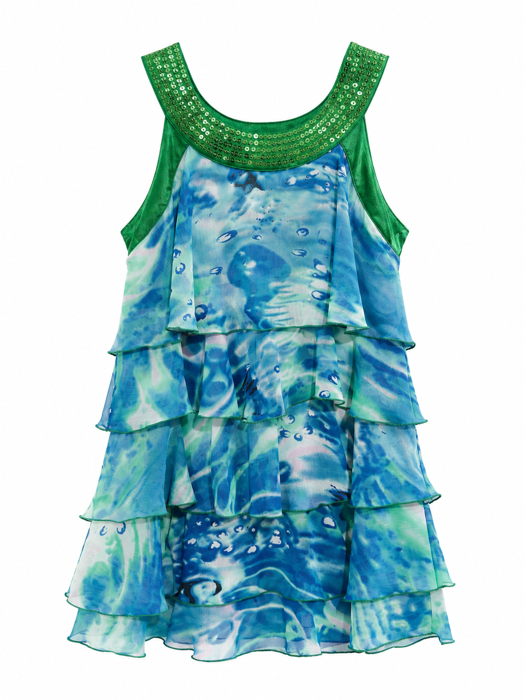 Summer ruffle mini dress