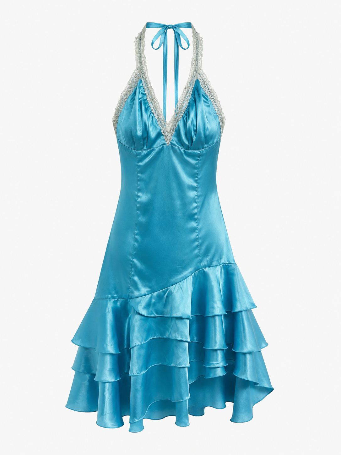 Vintage Greek Designer halter neck backless dress