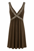 Mini dress with sequins