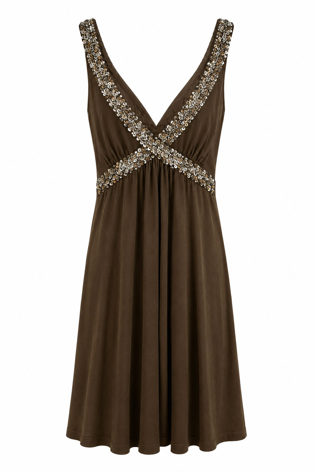 Mini dress with sequins