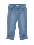 Denim capri pants
