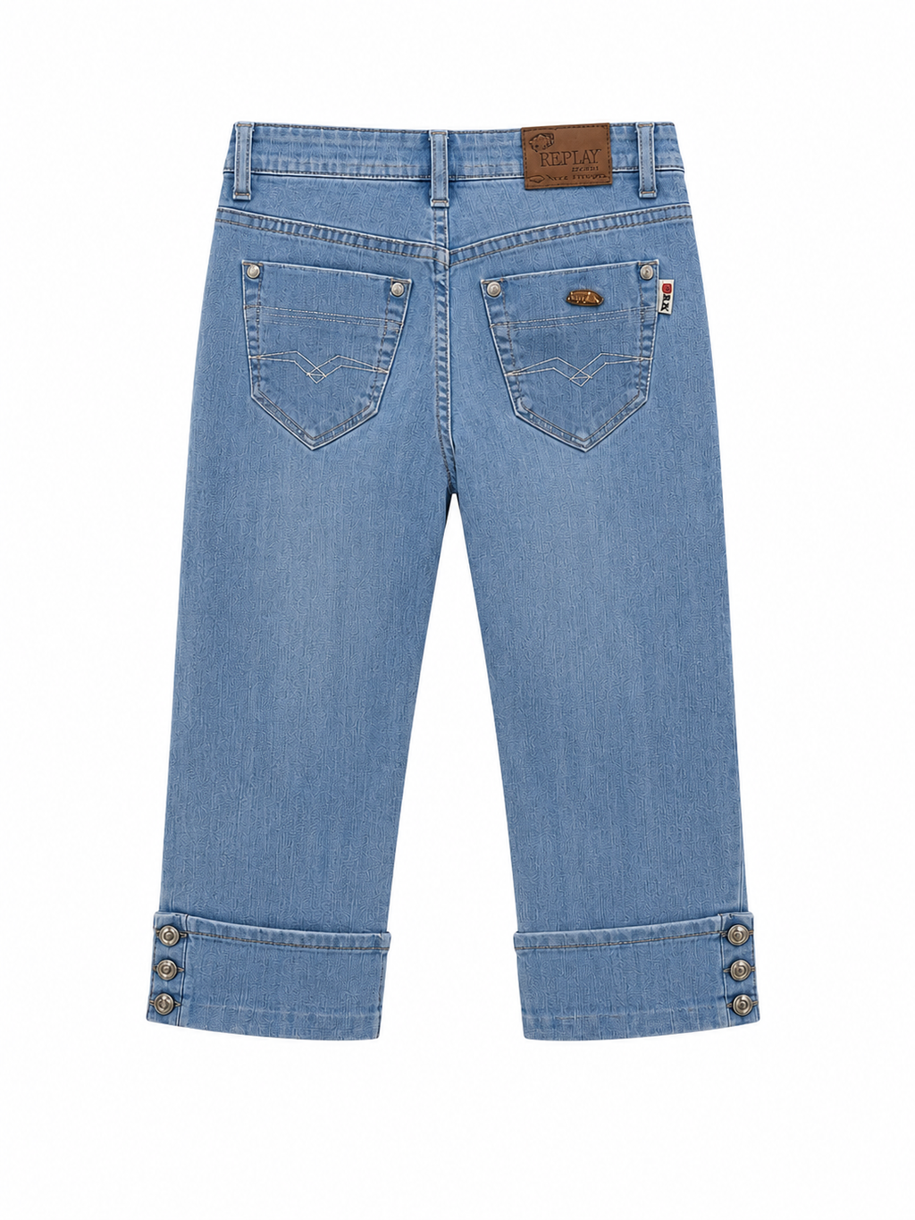 Denim capri pants