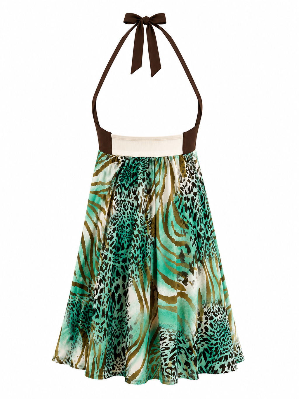 Mini halter neck summer dress