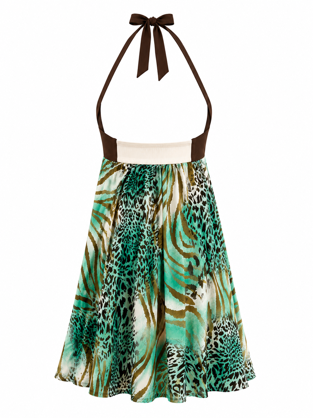 Mini halter neck summer dress