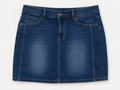 Mini denim skirt